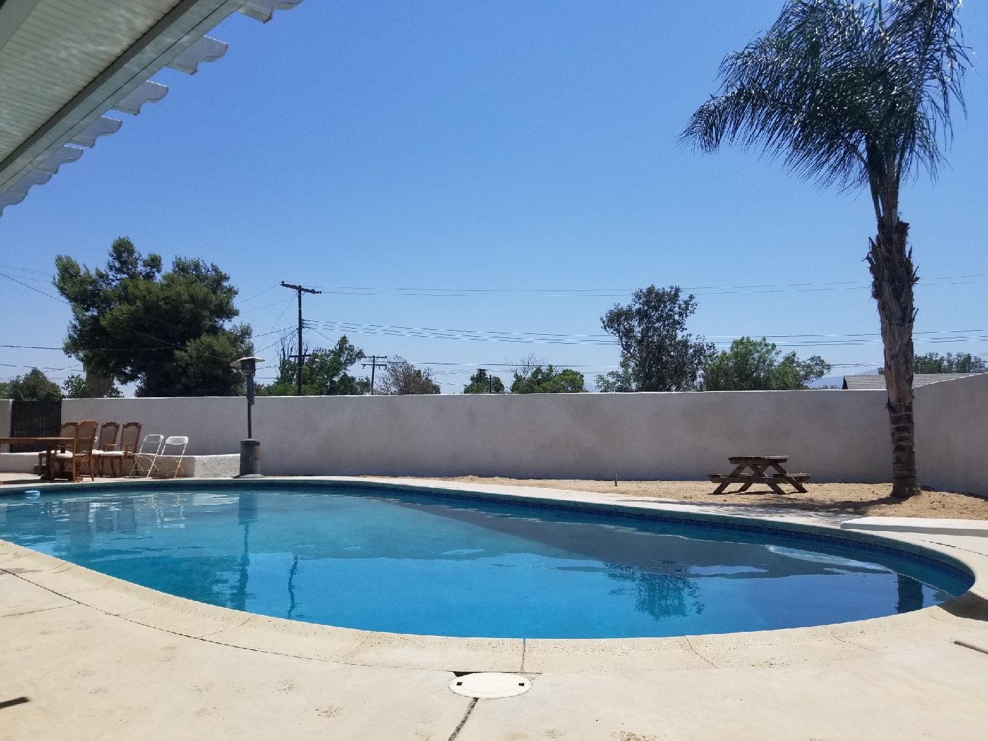 Backyard and Pool Area